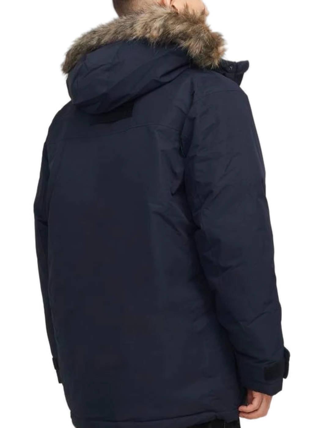 Parka Jack&Jones Star azul marino con capucha para hombre