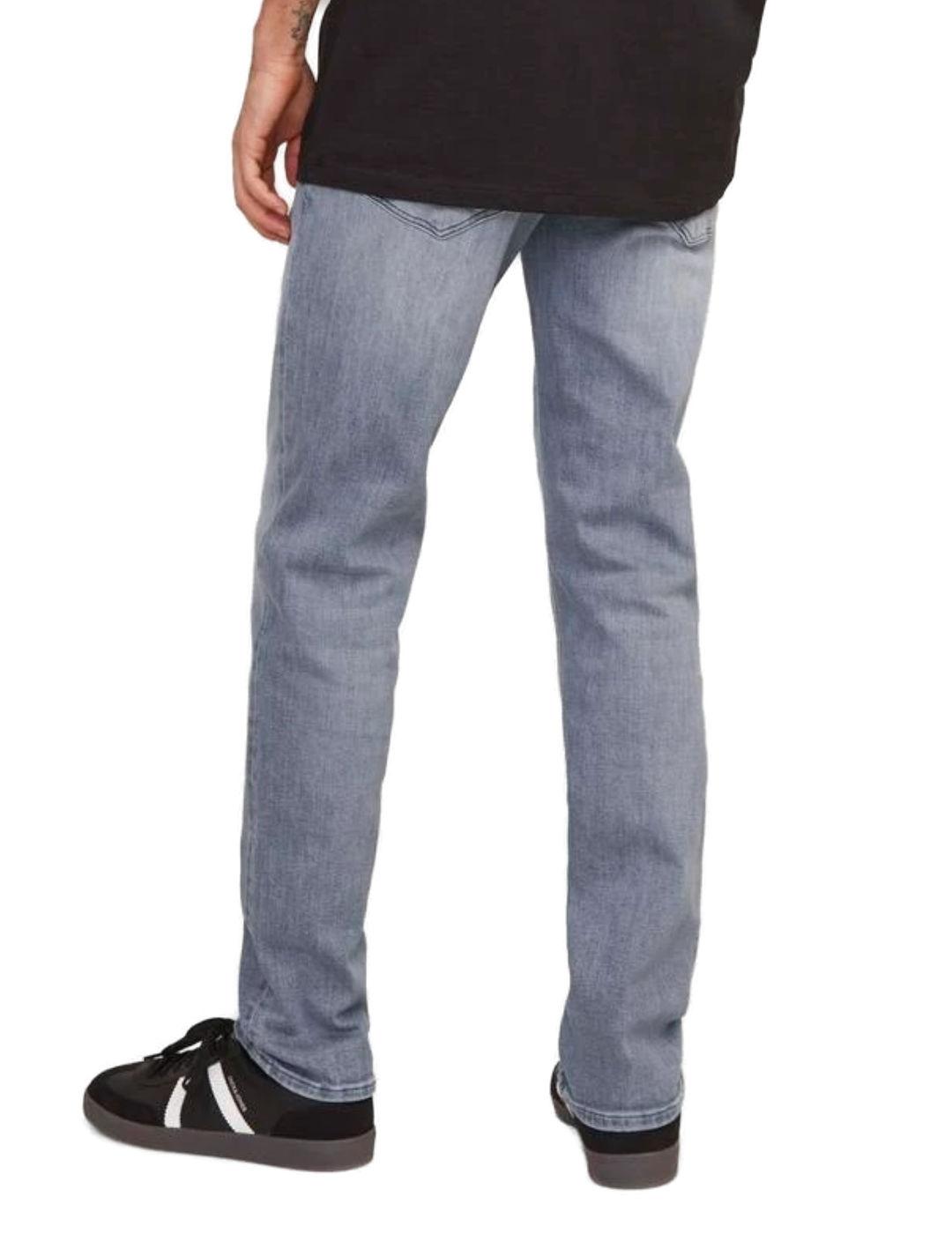 Pantalón vaquero Jack&Jones Clark gris regular para hombre