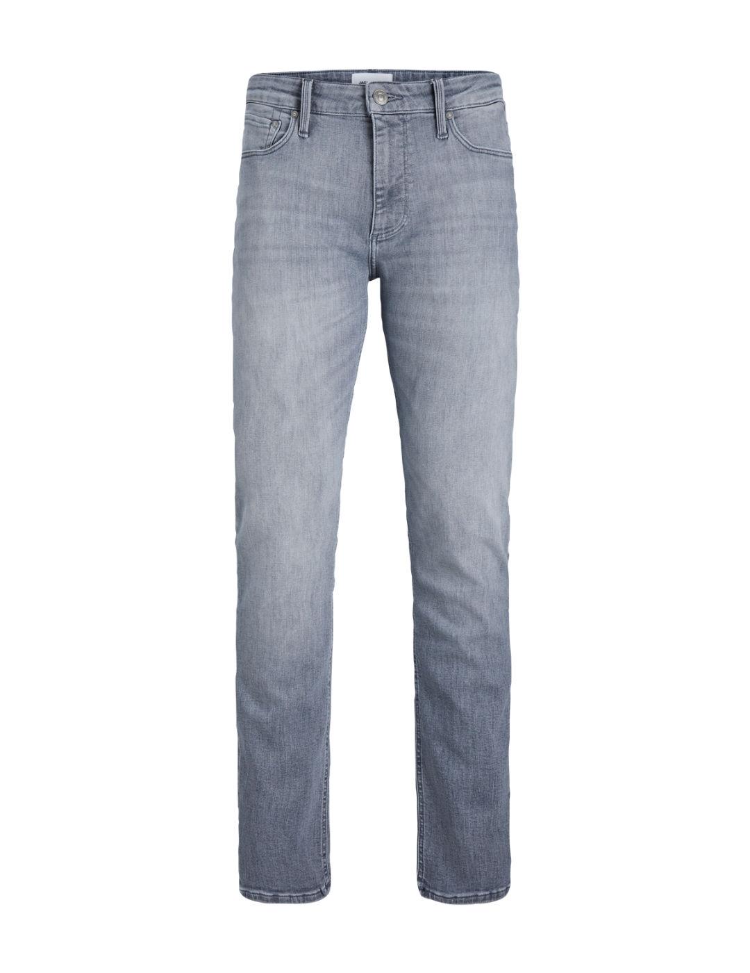 Pantalón vaquero Jack&Jones Clark gris regular para hombre