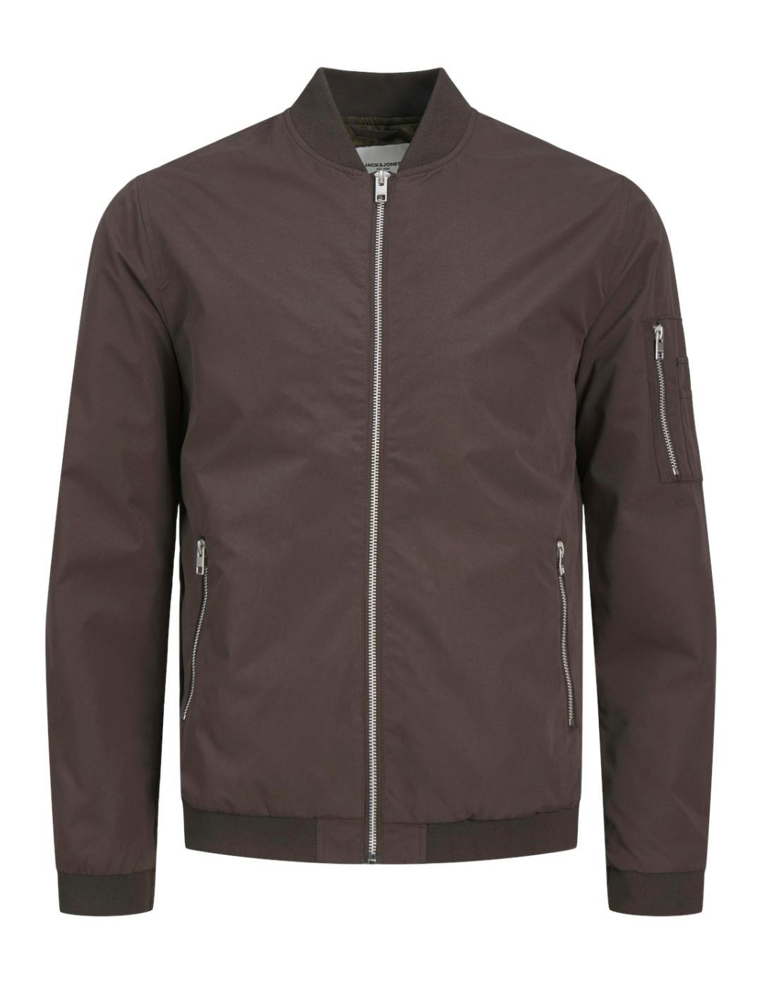 Chaqueta bomber Jack&Jones Rush marrón para hombre