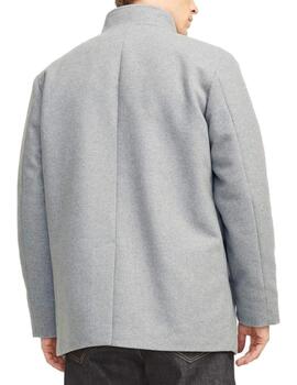 Chaqueta de paño Jack&Jones Harrion gris claro para hombre