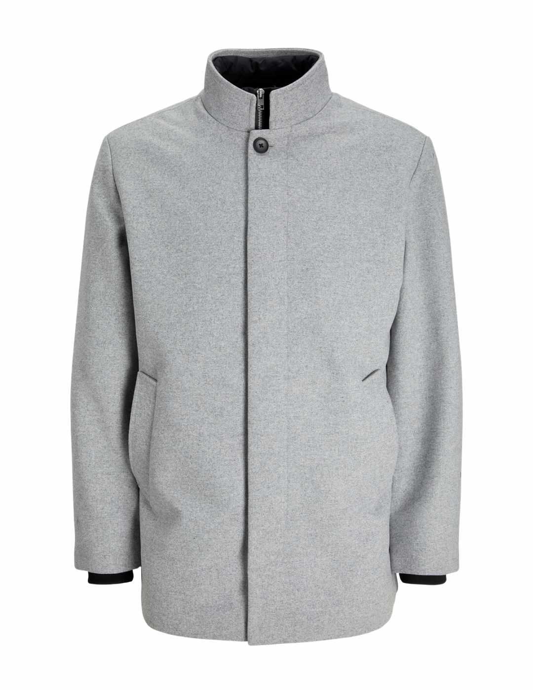 Chaqueta de paño Jack&Jones Harrion gris claro para hombre