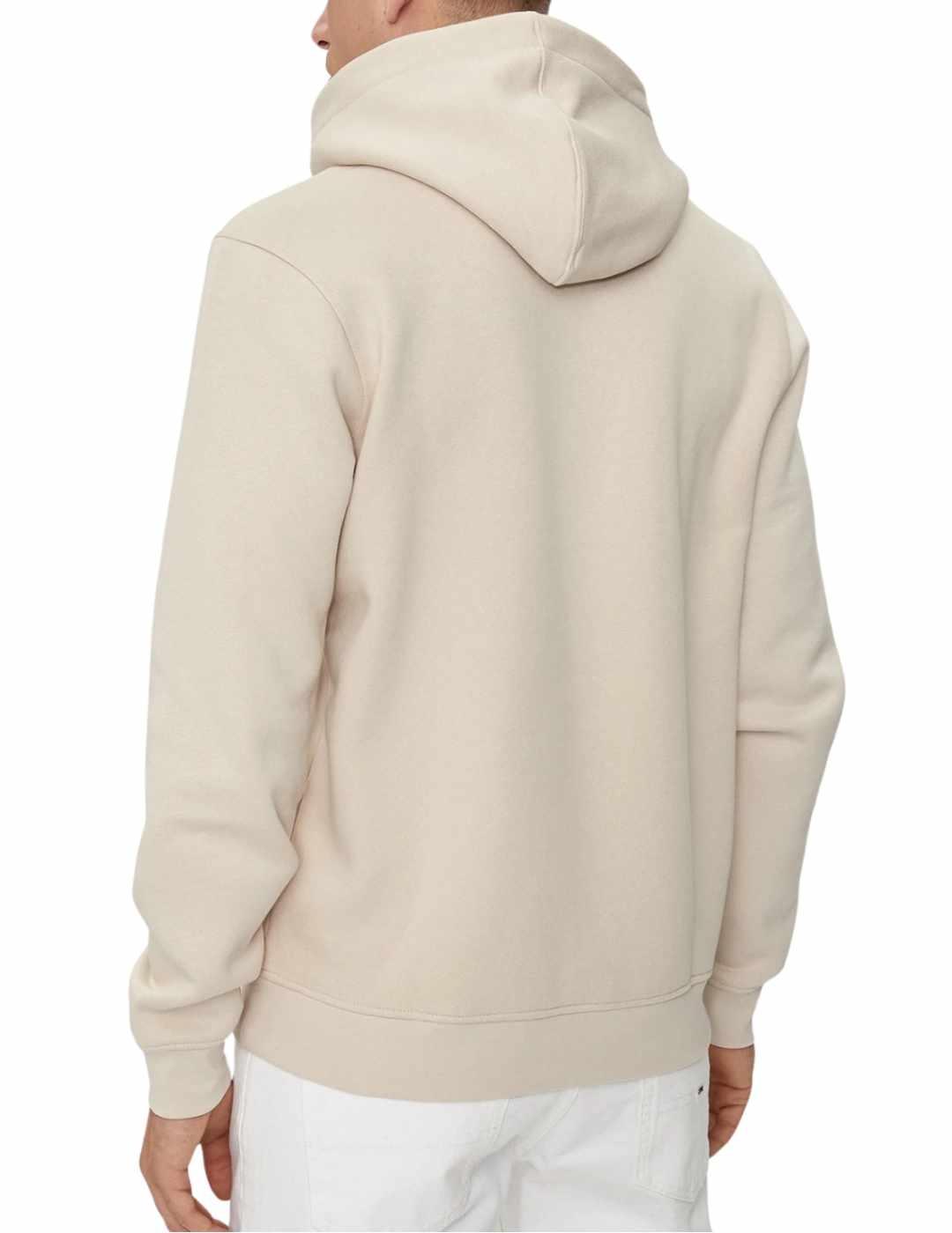 Sudadera Guess Beau beige con capucha para hombre