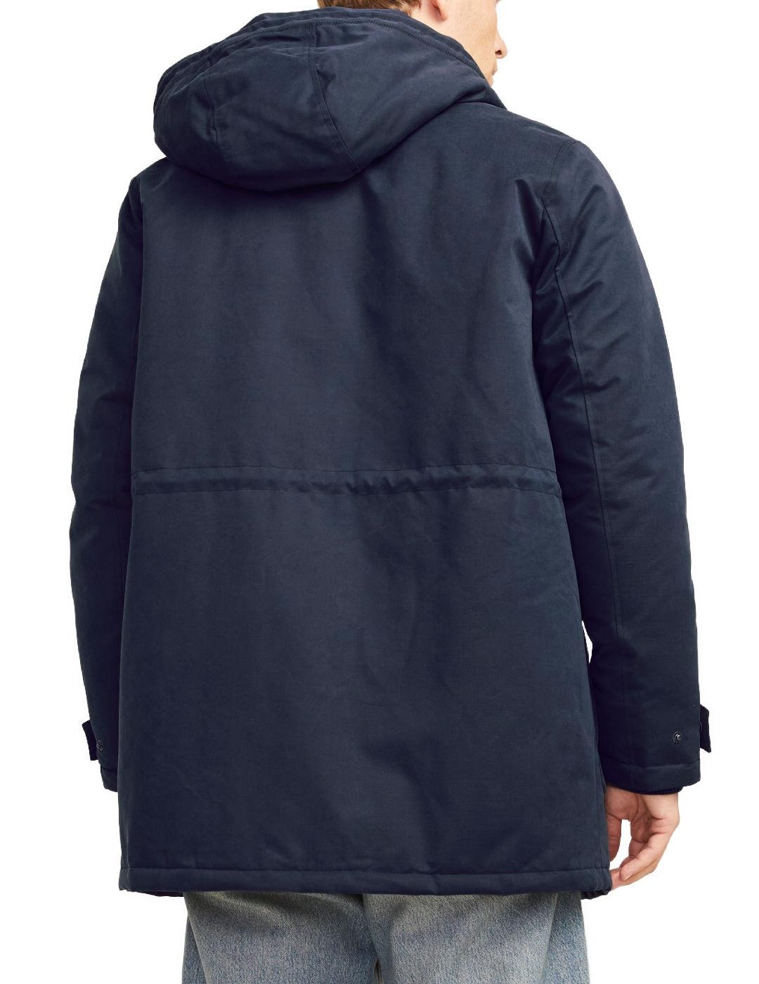 Parka Jack&Jones Polar marino borreguillo para hombre