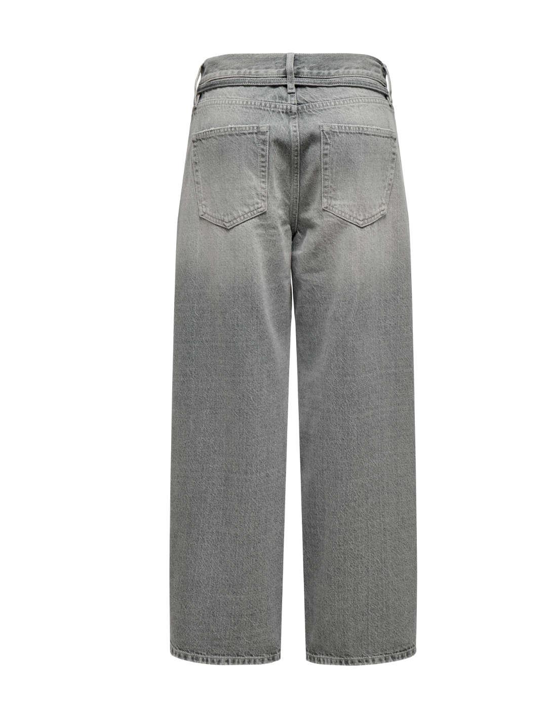 Pantalón vaquero Only Gianna gris medio balloon para mujer