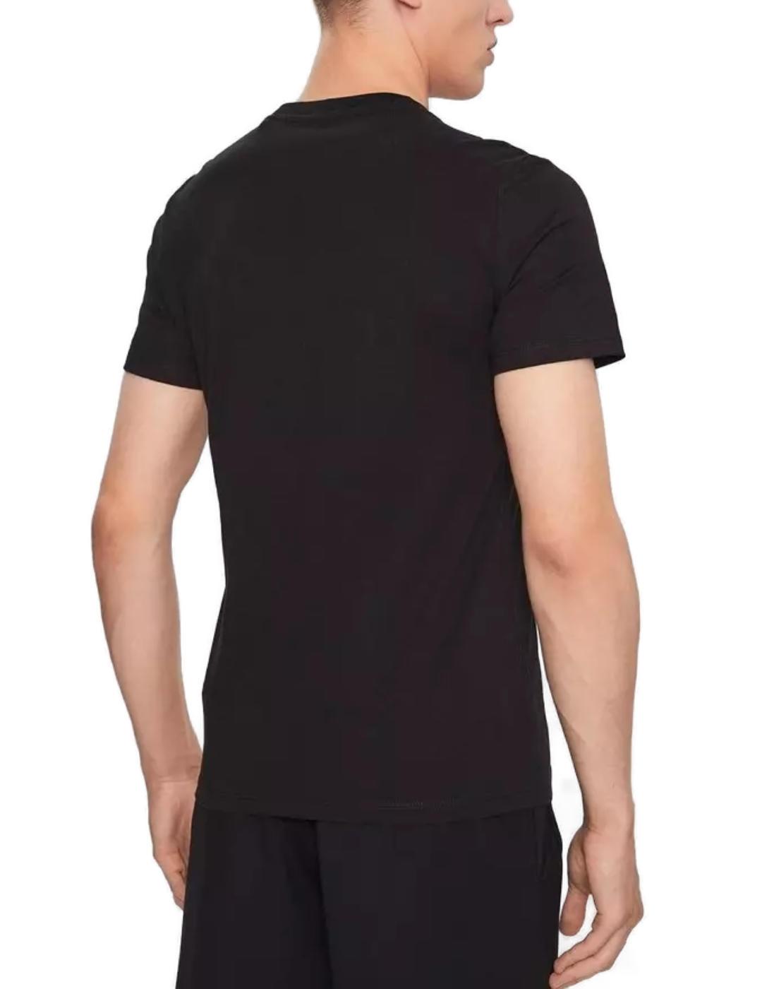 Camiseta Guess Original negro manga corta logo para hombre