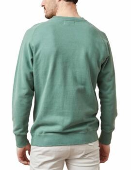 Sudadera Altonadock verde sin capucha para hombre