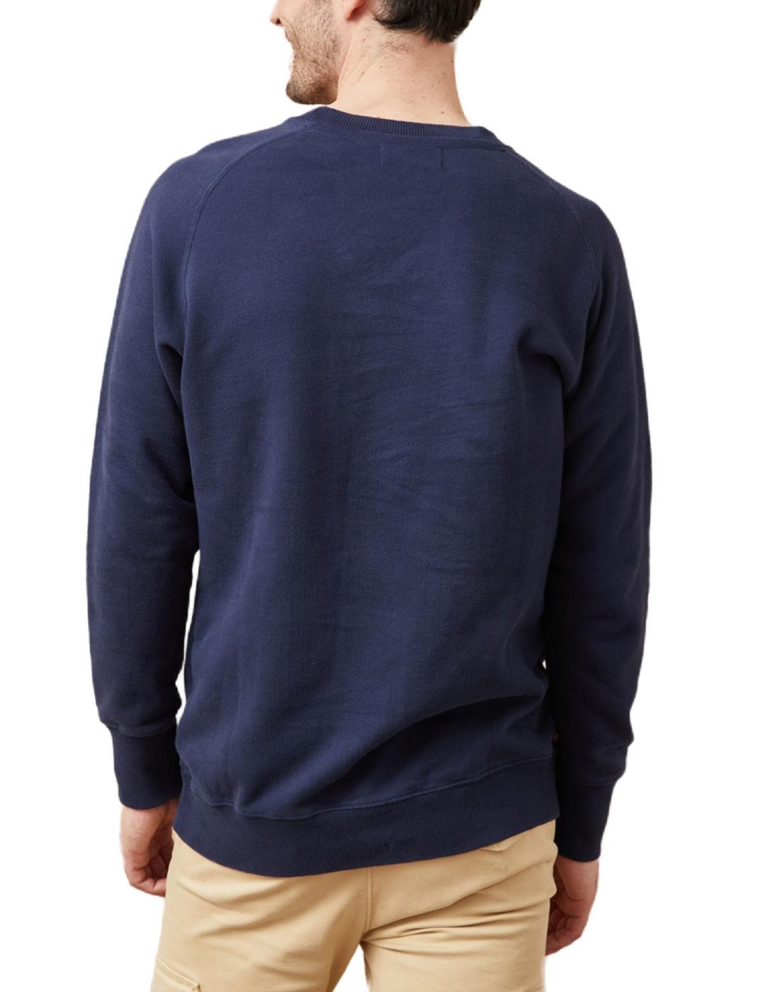 Sudadera Altonadock azul marino sin capucha para hombre