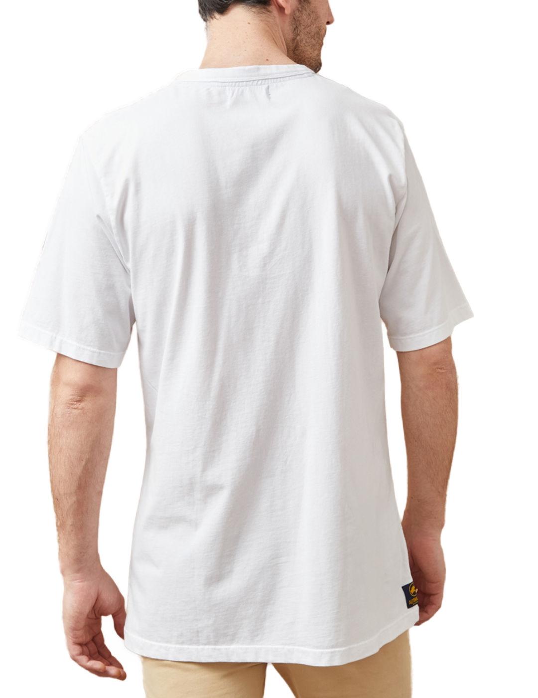 Camiseta Altonadock logotipo blanca manga corta para hombre