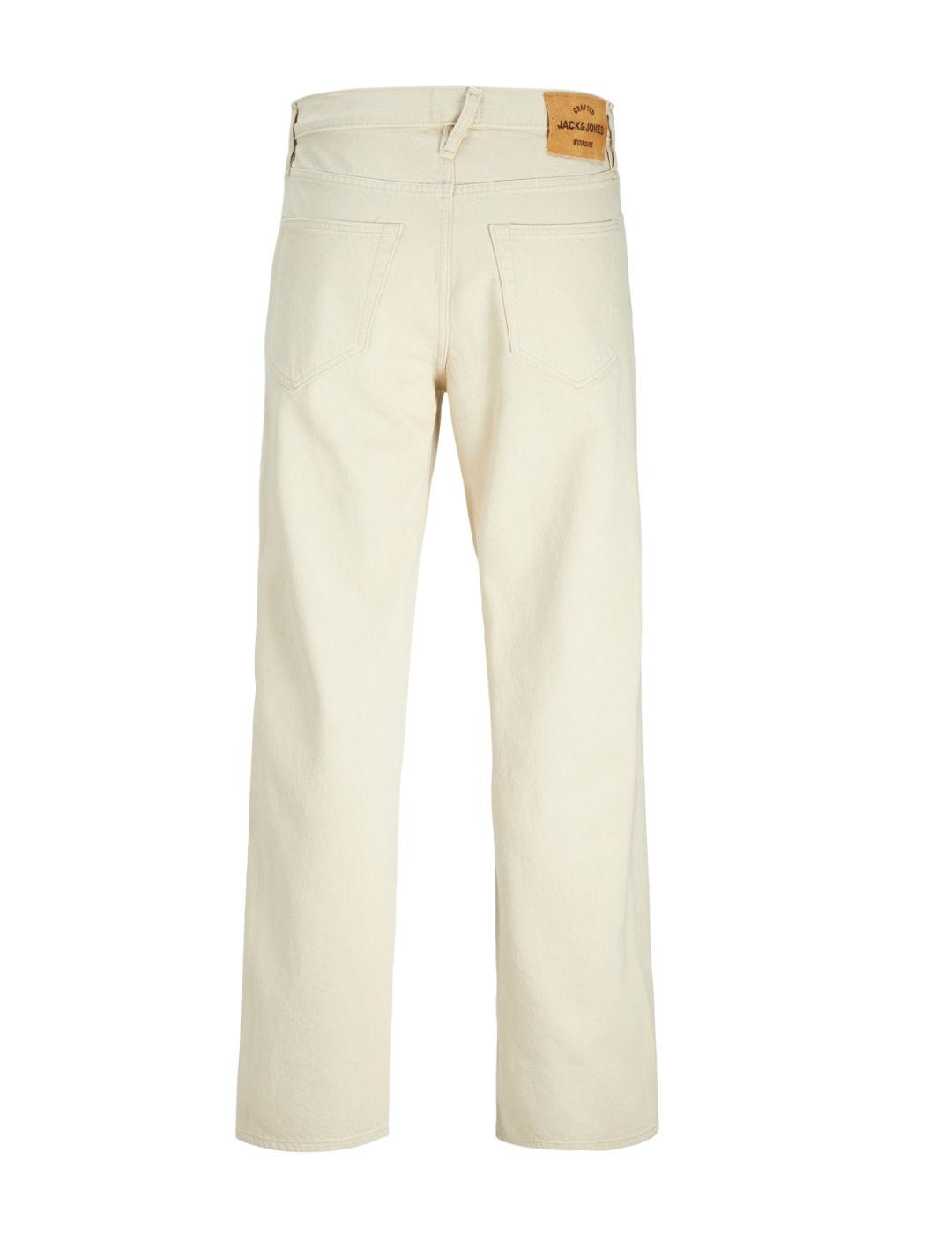 Pantalón vaquero Jack&Jones Eddie beige loose para hombre