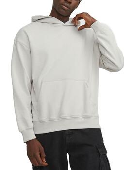 Sudadera Jack&Jones Collective beige con capucha para hombre