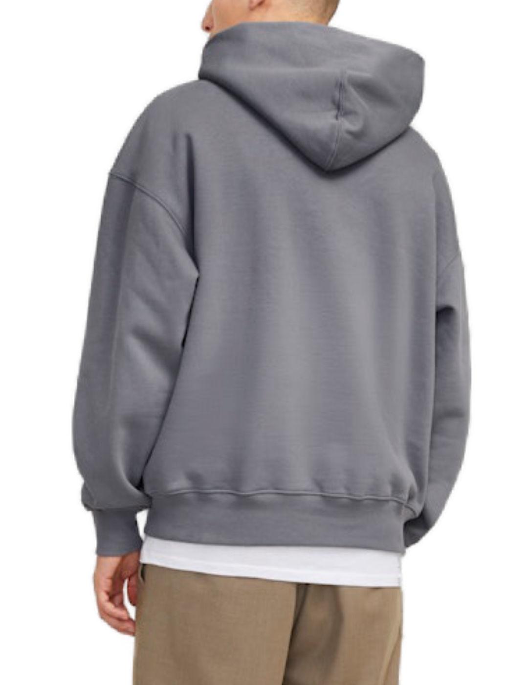 Sudadera Jack&Jones Urban gris con capucha para hombre