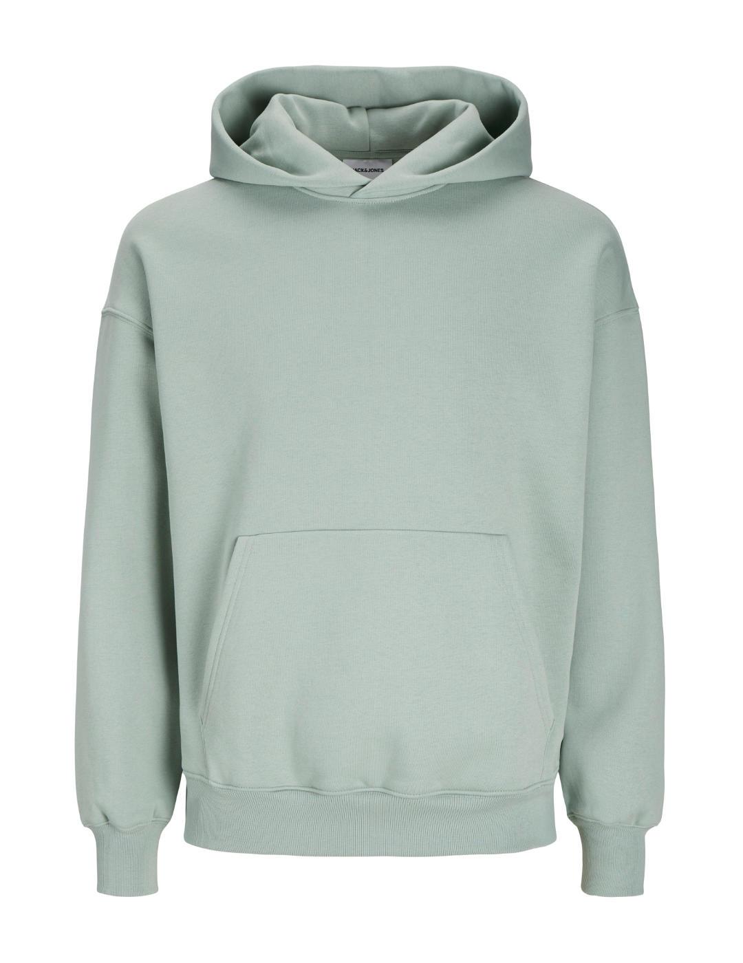 Sudadera Jack&Jones Urban verde con capucha para hombre