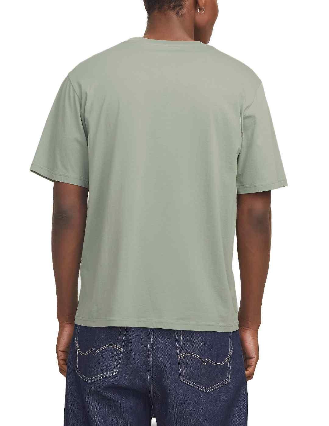 Camiseta Jack&Jones Star verde claro manga corta para hombre