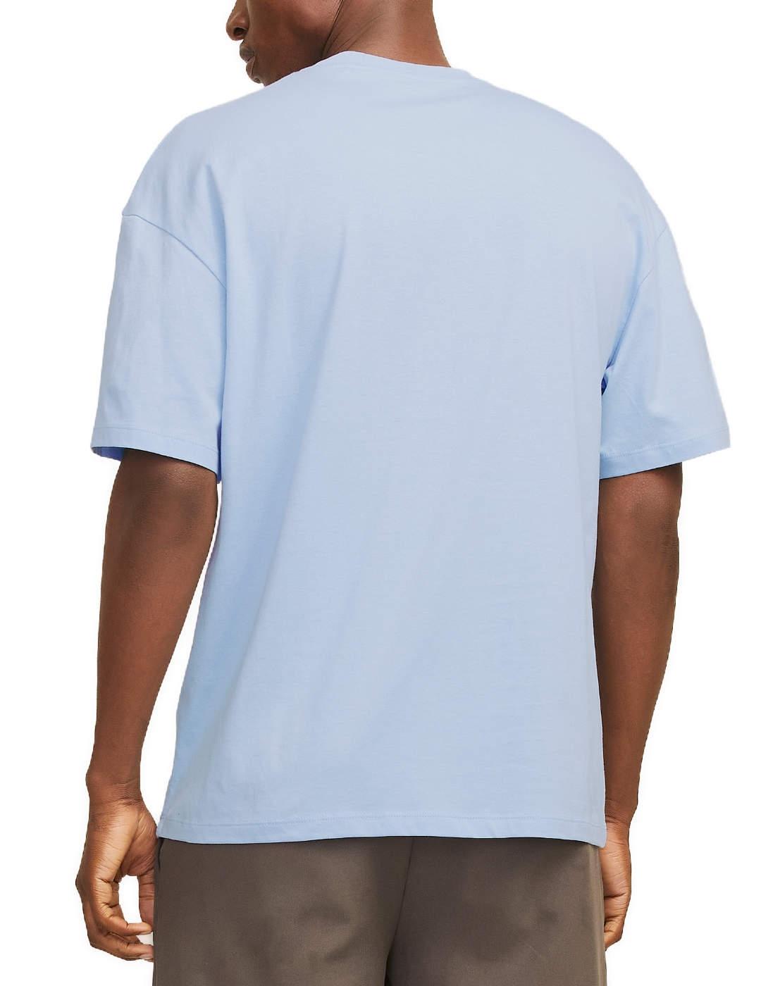 Camiseta Jack&Jones Radley azul cielo manga corta de hombre