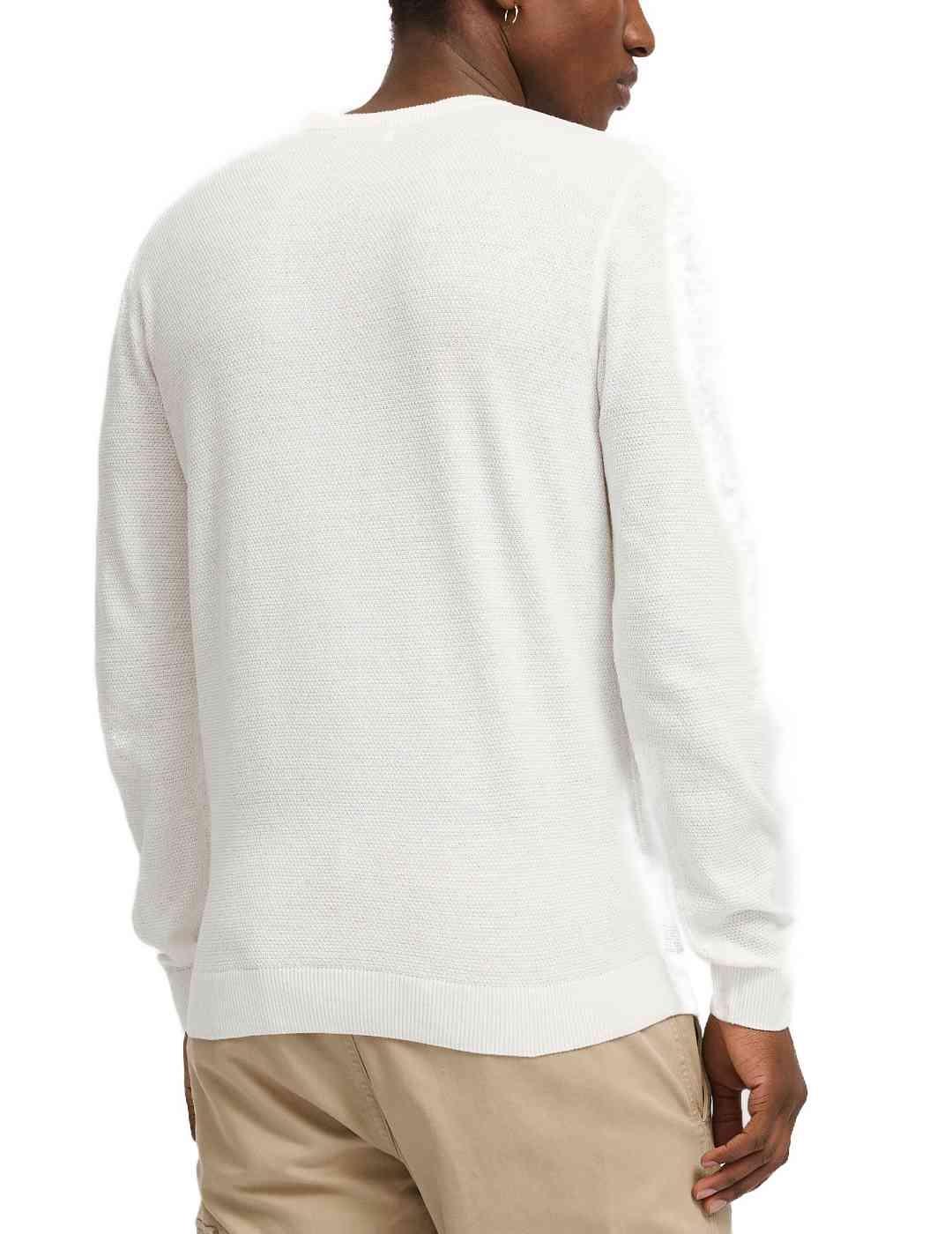 Jersey Jack&Jones Brady blanco de punto para hombre