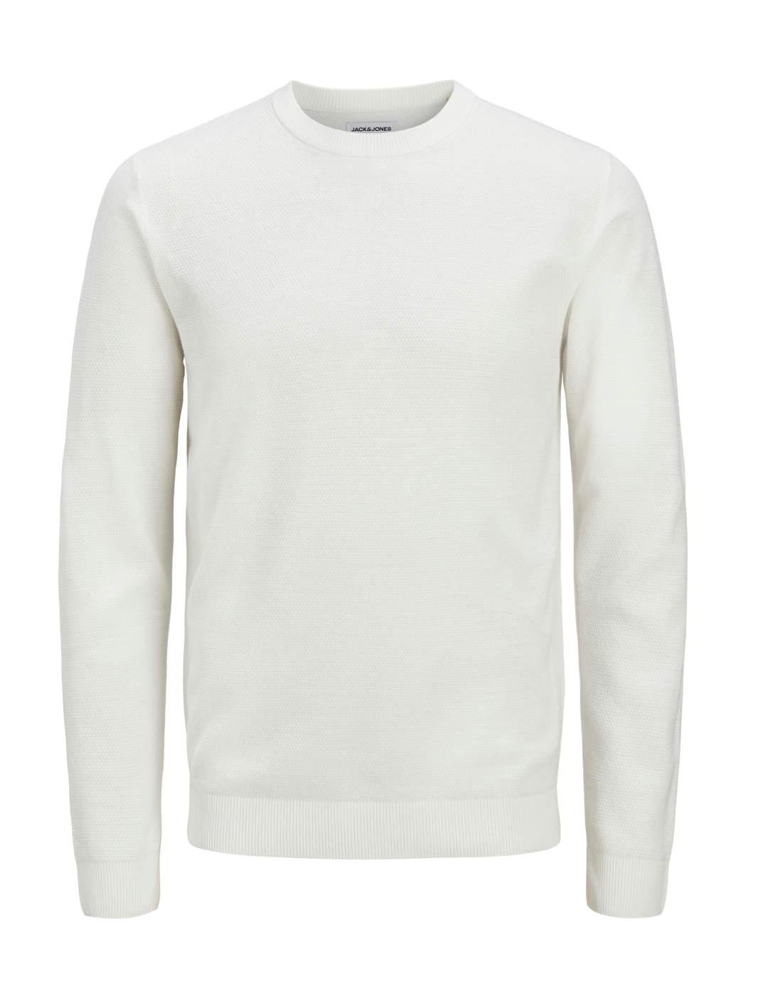 Jersey Jack&Jones Brady blanco de punto para hombre