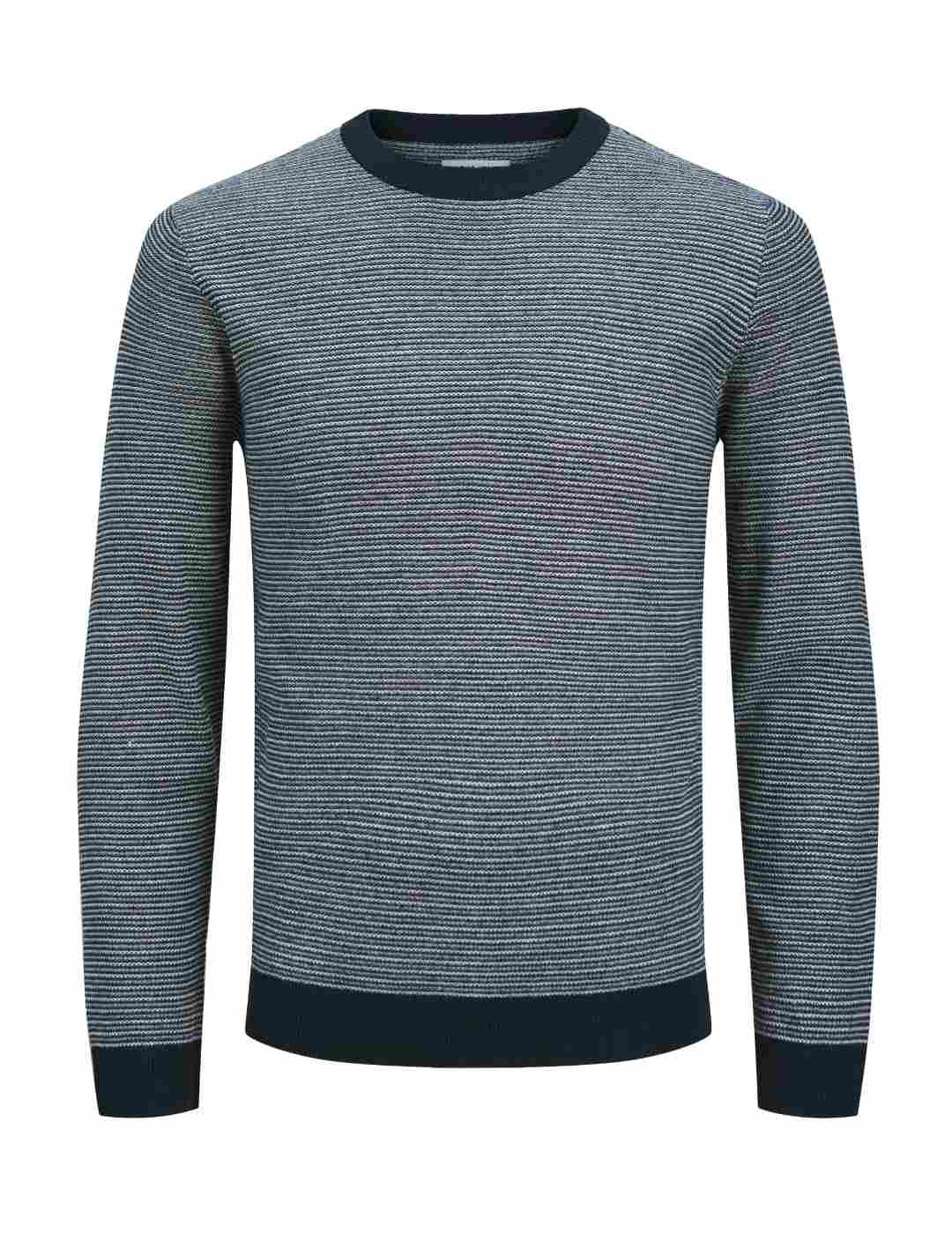 Jersey Jack&Jones Brady azul marino de punto para hombre