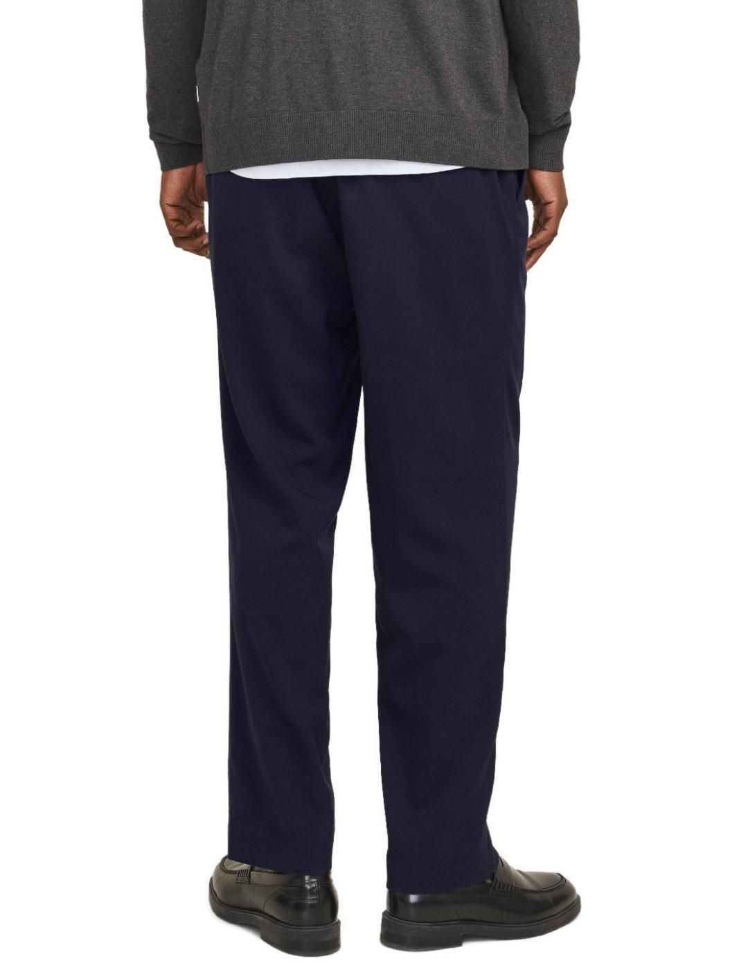 Pantalón Jack&Jones Karl jogger marino de tela para hombre