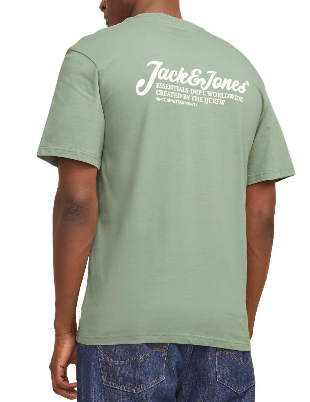 Camisetas Jack&Jones Beau verde manga corta para hombre