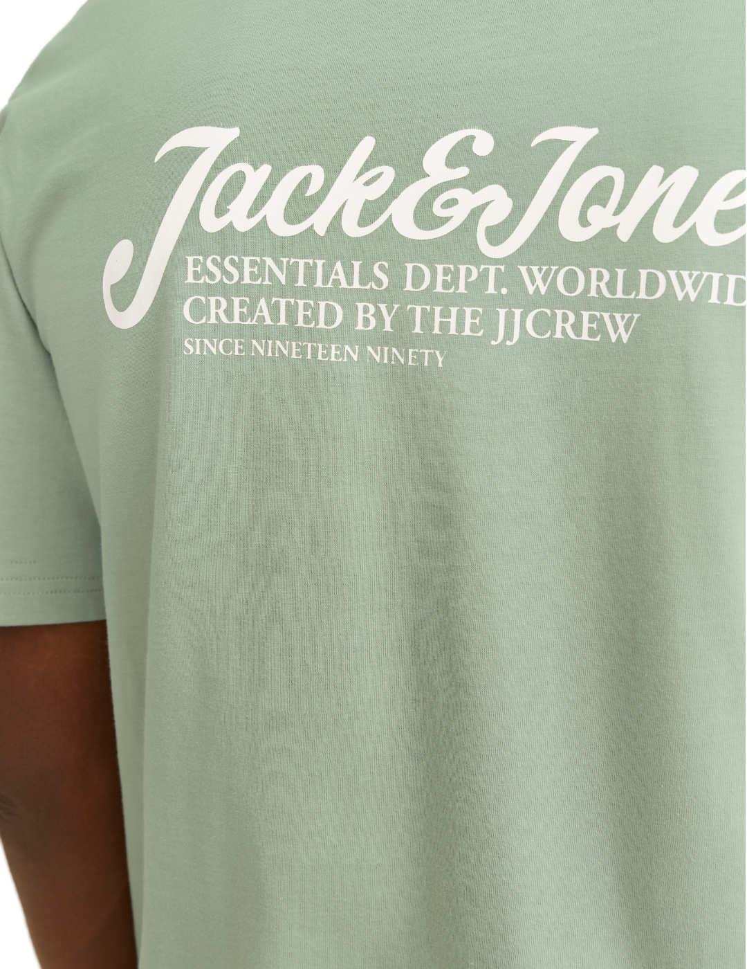 Camisetas Jack&Jones Beau verde manga corta para hombre