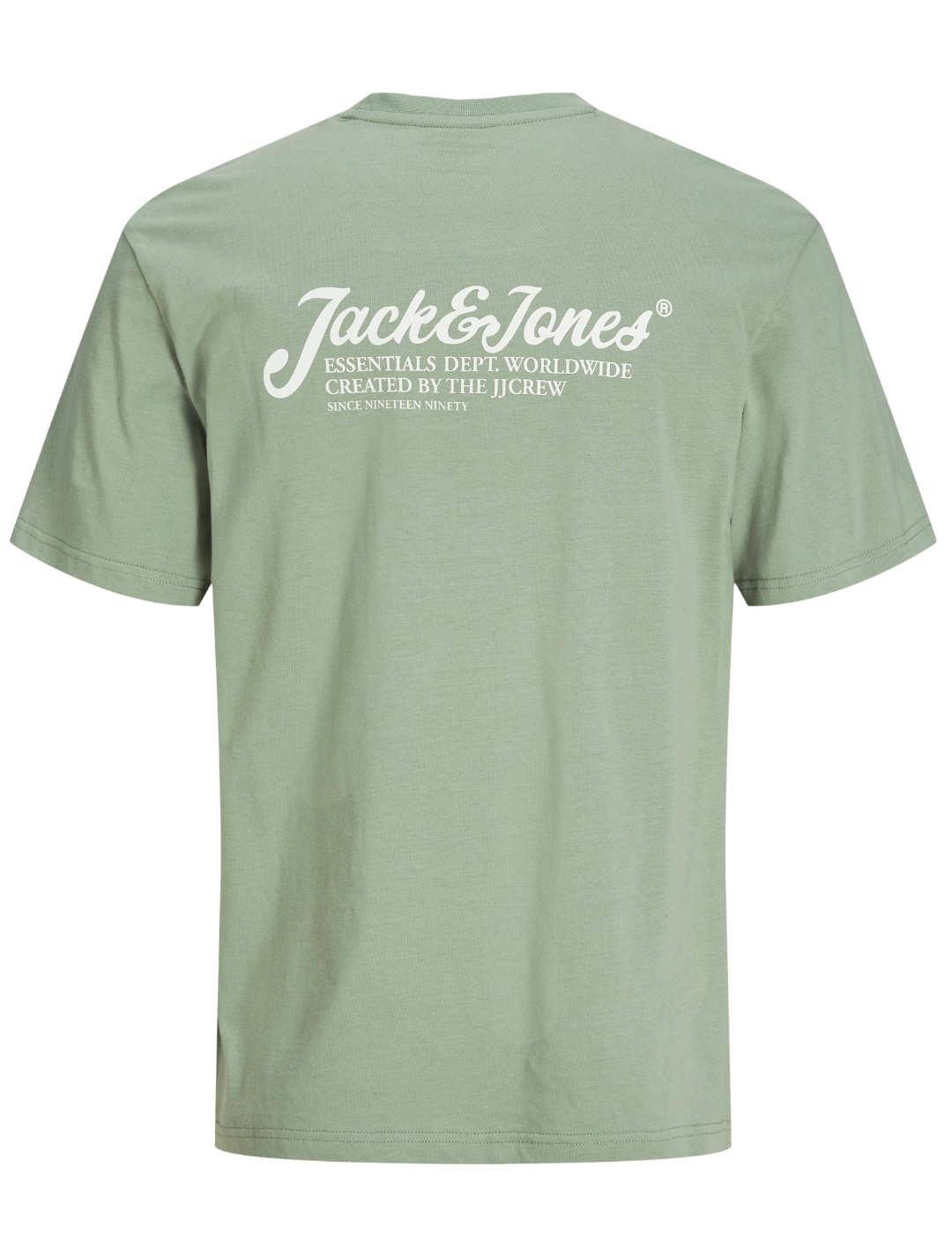 Camisetas Jack&Jones Beau verde manga corta para hombre