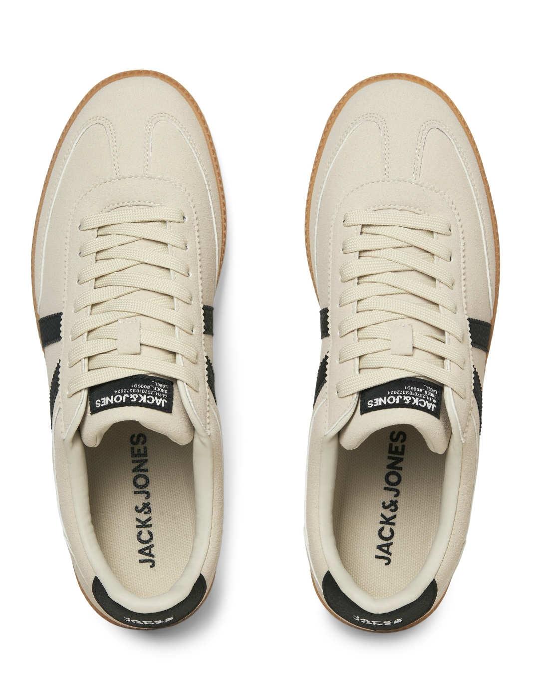 Zapatillas Jack&Jones Kirk beige y negro para hombre