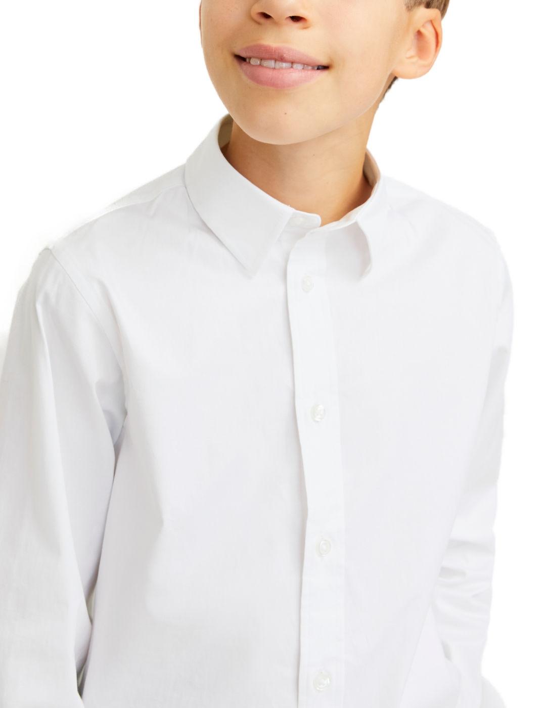 Camisa Jack&Jones Eaxel blanco regular fit para niño