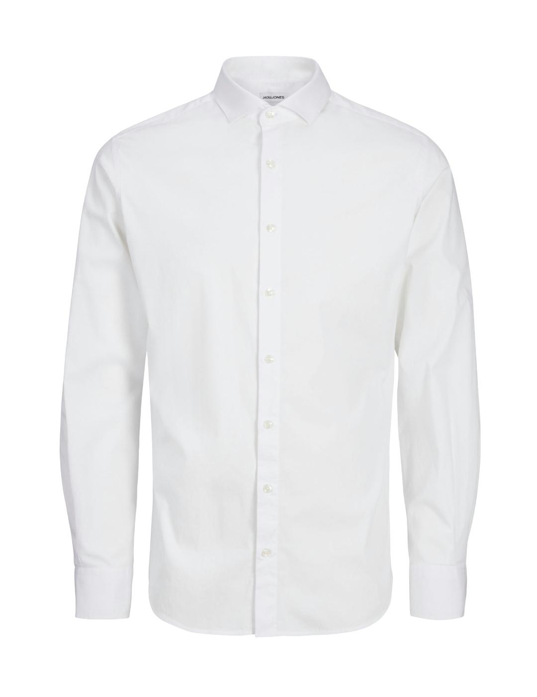 Camisa Jack&Jones Eaxel blanco regular fit para niño