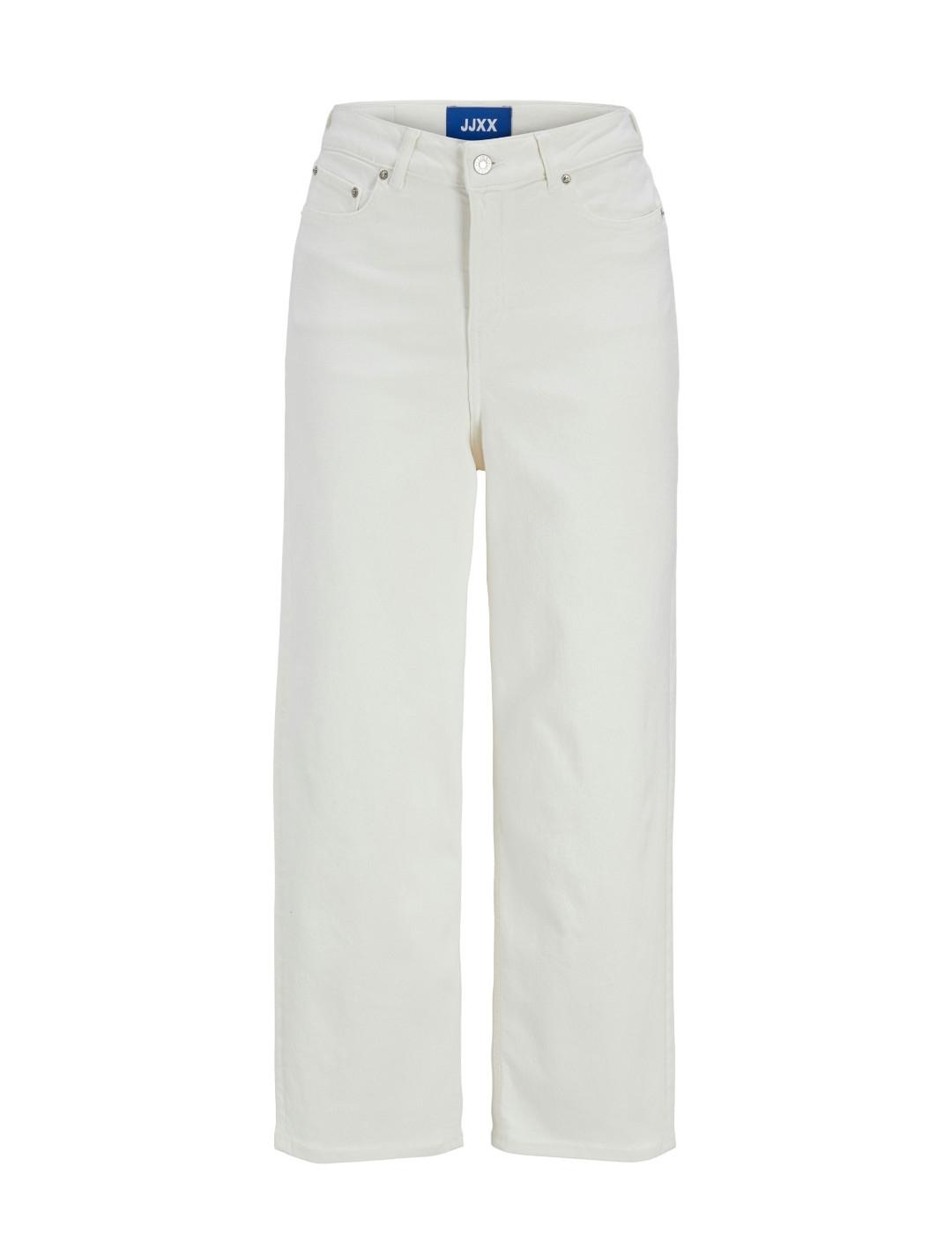 Pantalón vaquero JJXX Milla blanco wide leg para mujer