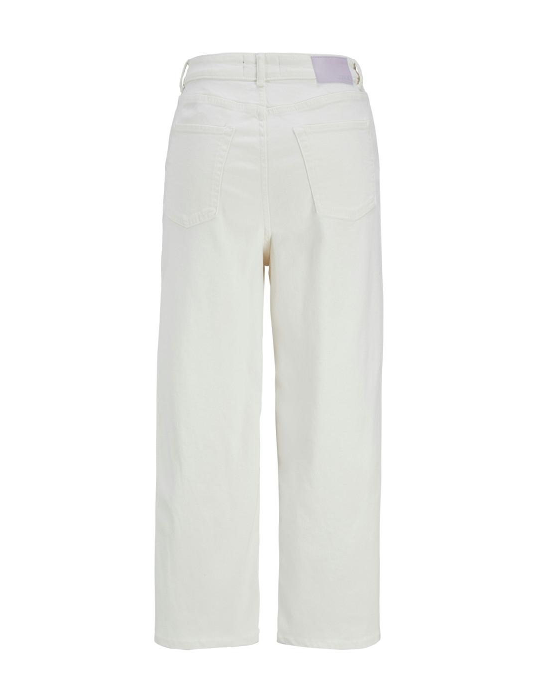 Pantalón vaquero JJXX Milla blanco wide leg para mujer