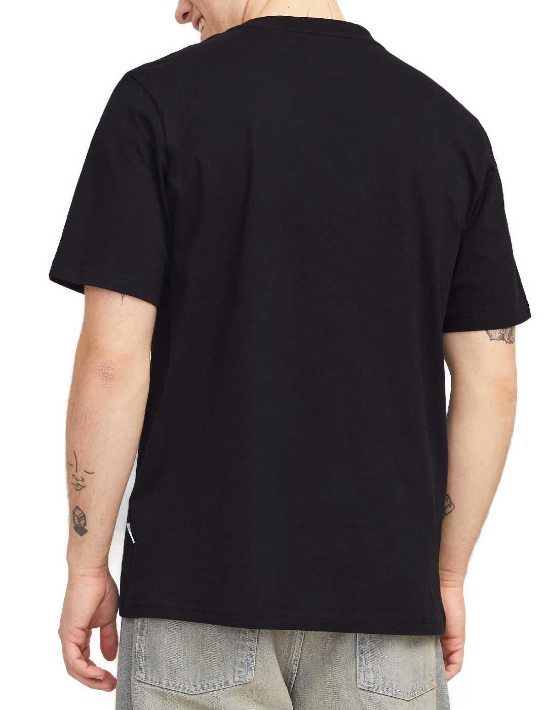 Camiseta Jack&Jones Anatomy negro manga corta para hombre