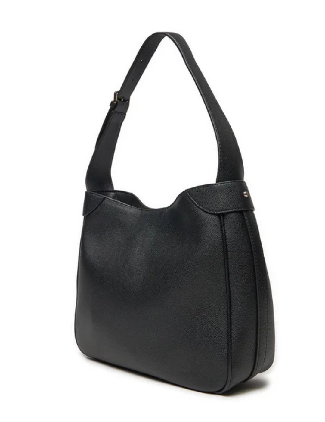 Bolso Guess Fedora shoulder negro de hombro para mujer