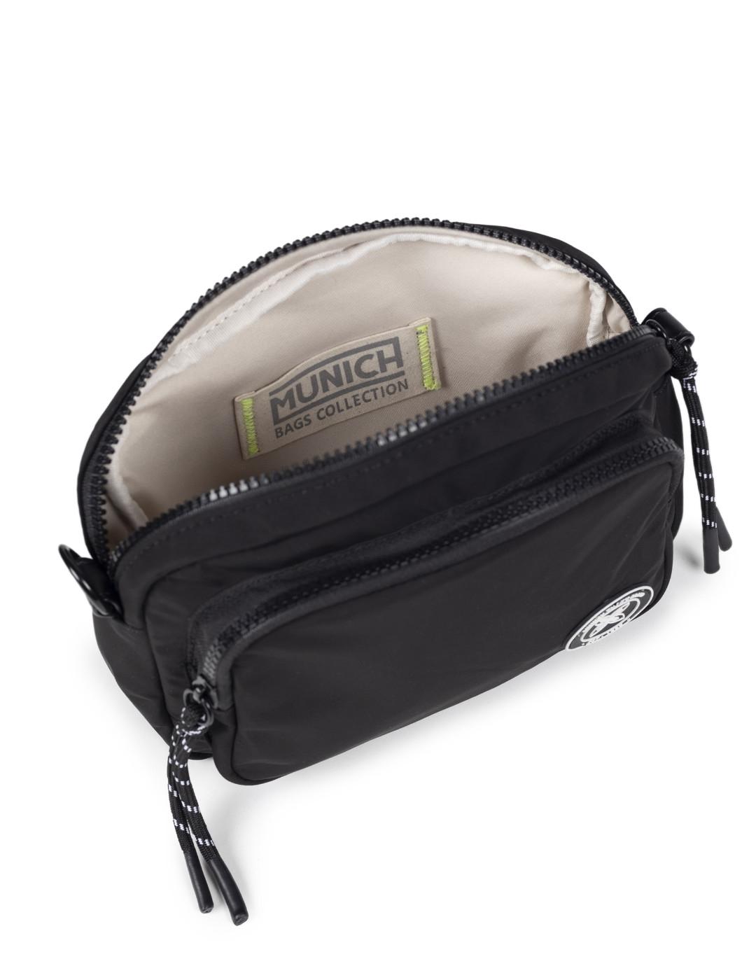 Bandolera Munich Crossbody camera negra para mujer