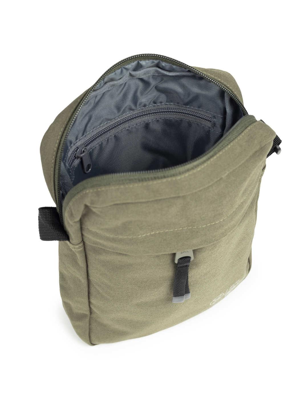 Bandolera Munich Crossbody verde militar para hombre