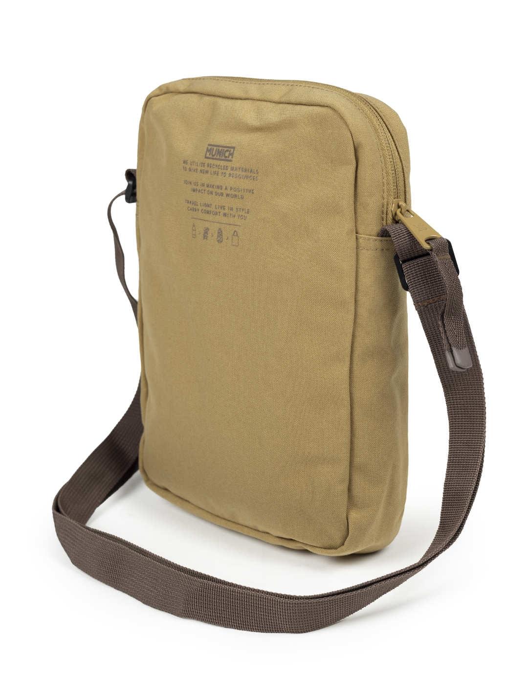 Bandolera Munich Crossbody camel para hombre