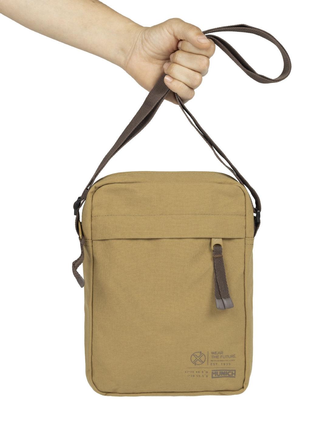 Bandolera Munich Crossbody camel para hombre