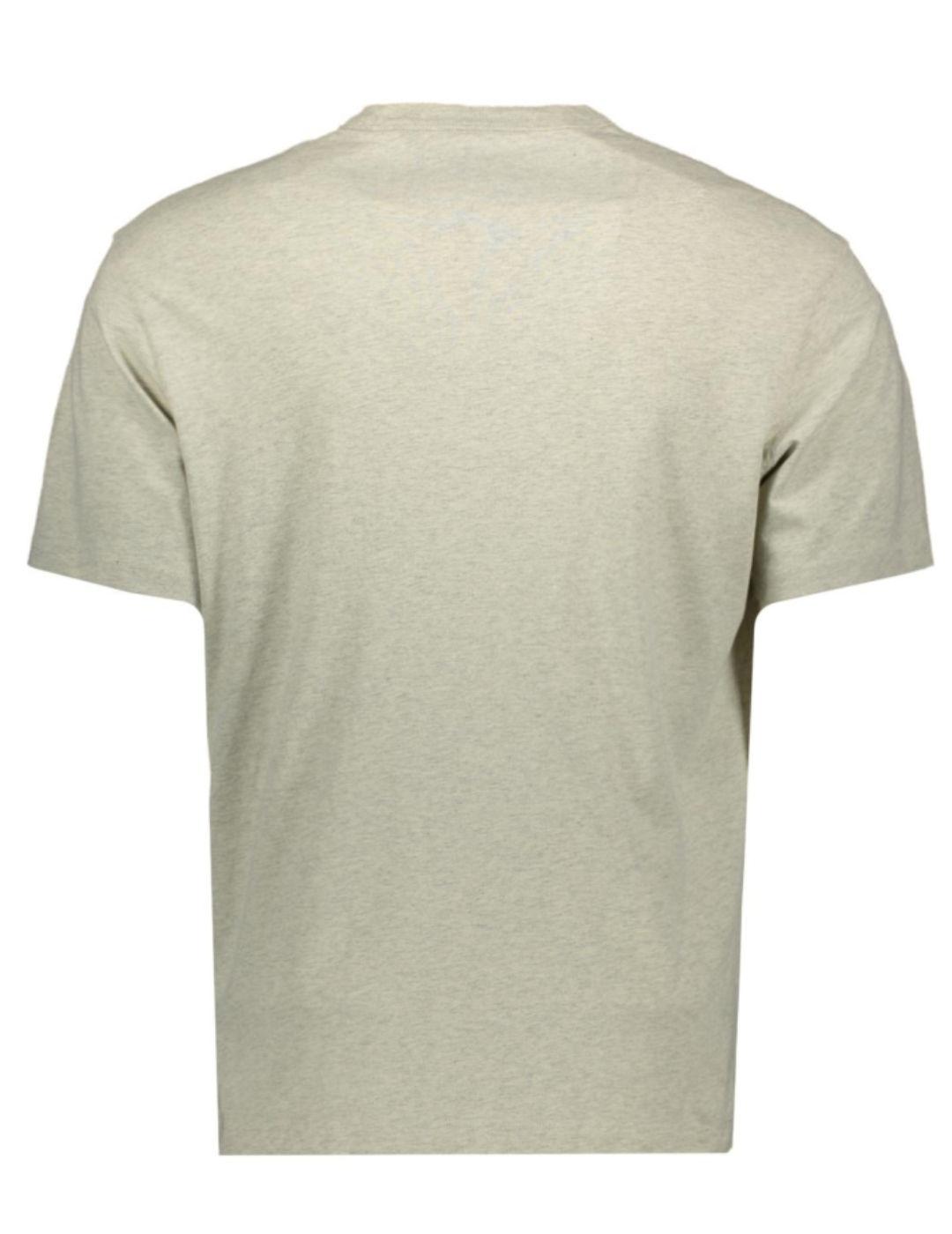 Camiseta Replay gris parches manga corta para hombre