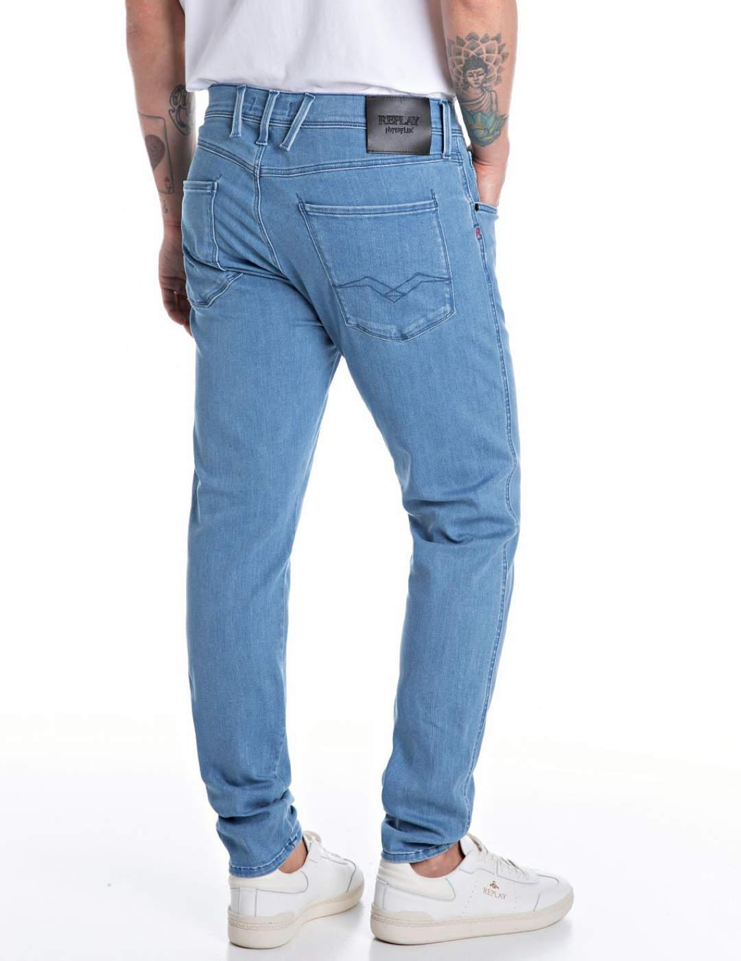 Pantalón vaquero Replay Bronny azul medio para hombre