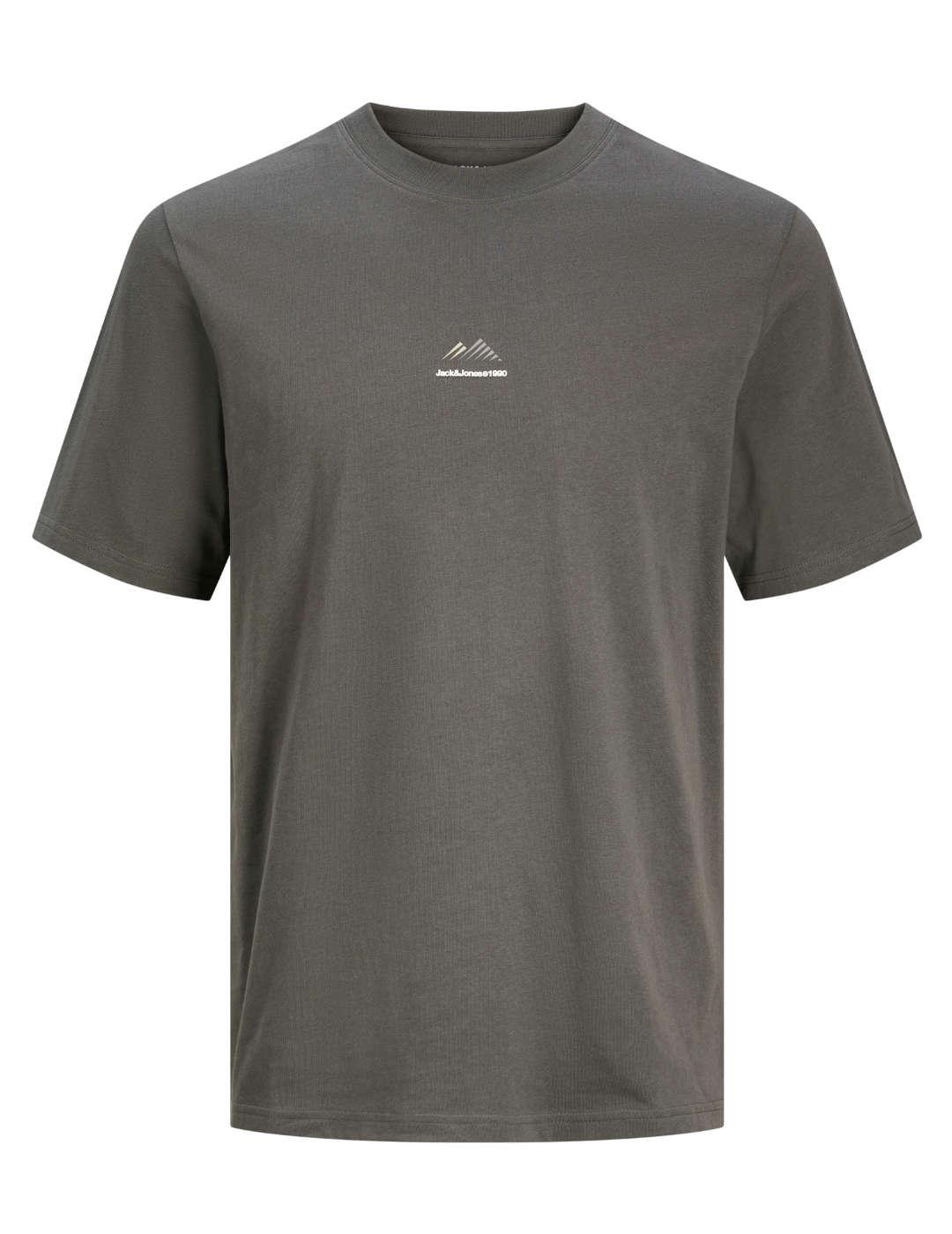 Camiseta Jack&Jones Lima gris oscuro manga corta para hombre