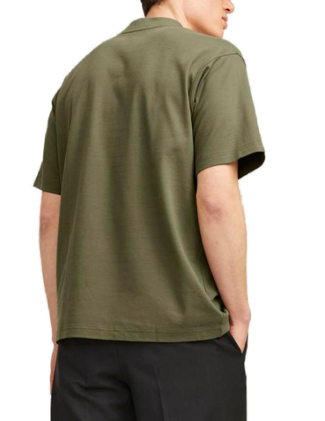 Camiseta Jack&Jones Blachad verde manga corta para hombre