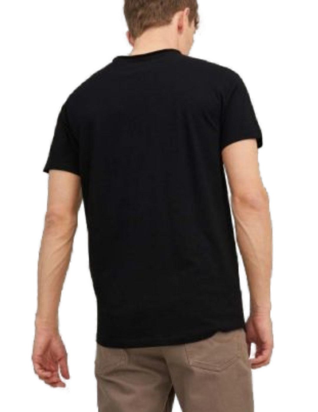 Camiseta Jack&Jones Basher negra manga corta para hombre