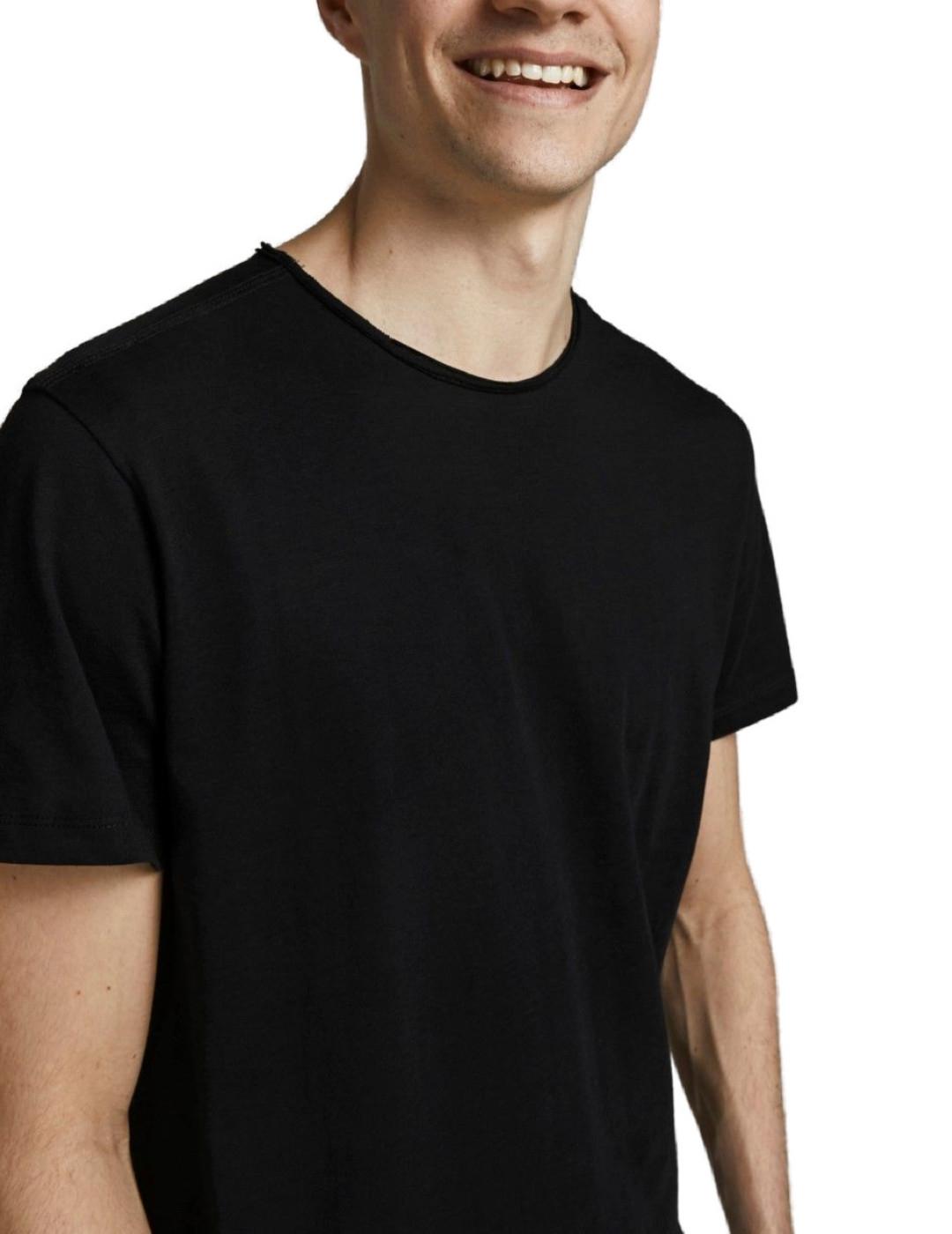 Camiseta Jack&Jones Basher negra manga corta para hombre