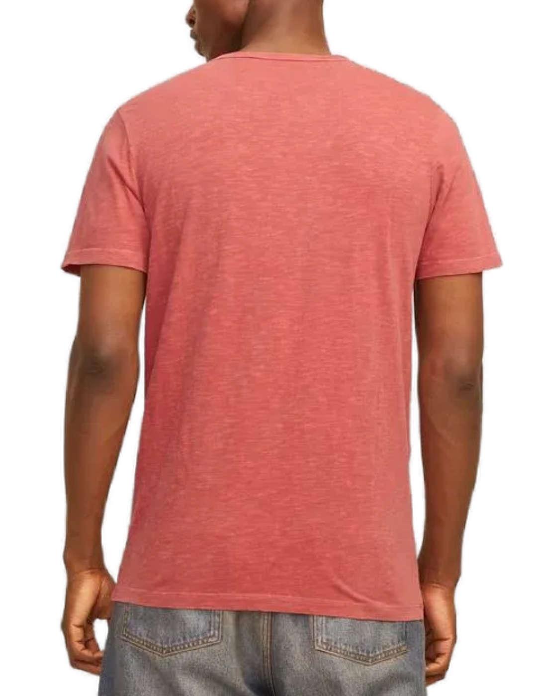 Camiseta Jack&Jones Esplit coral manga corta de hombre