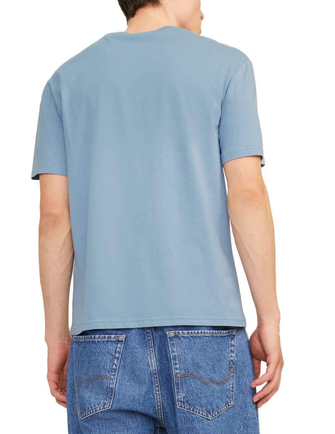 Camiseta Jack&Jones Even azul manga corta para hombre