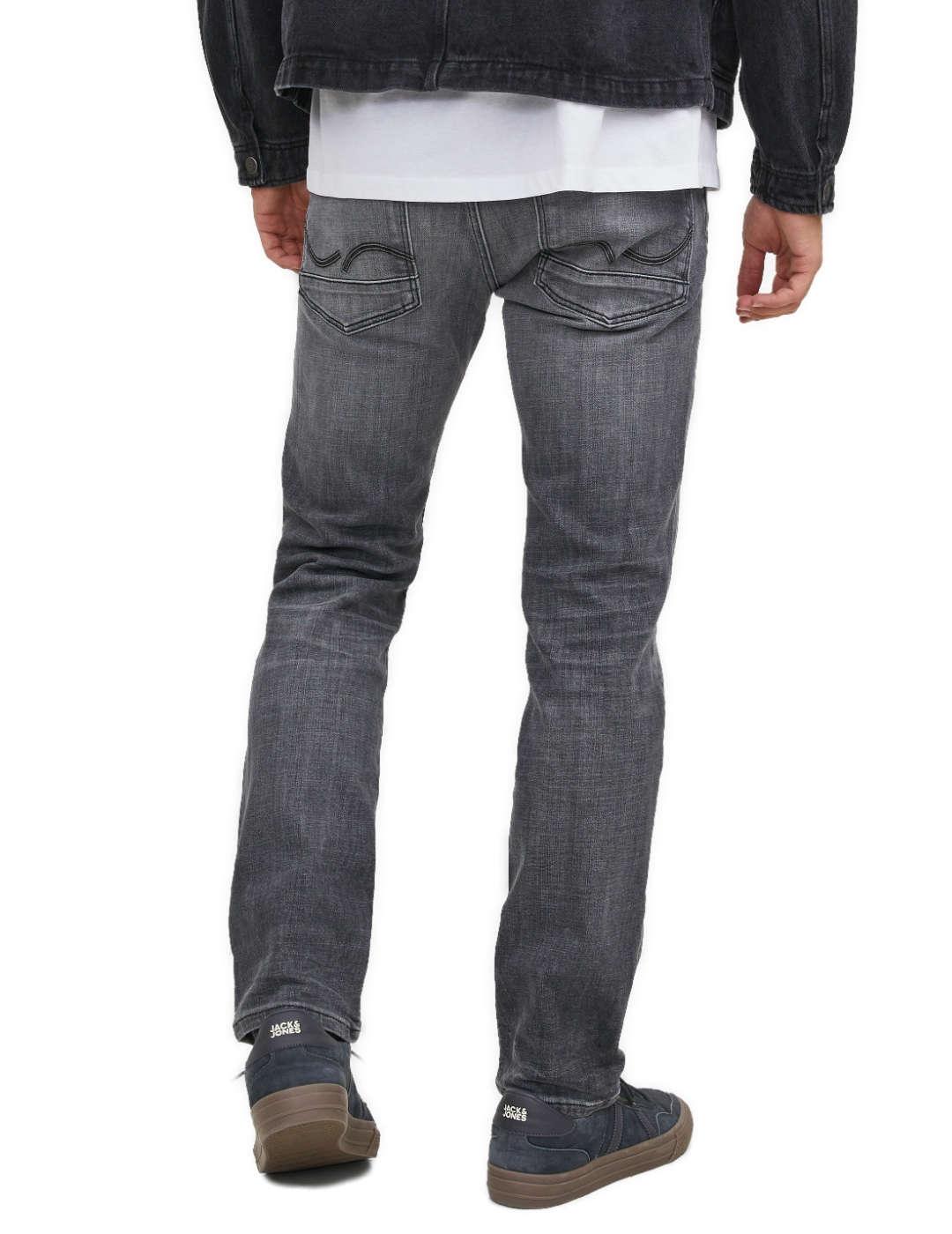 Pantalón vaquero Jack&Jones Tim gris Slim para hombre