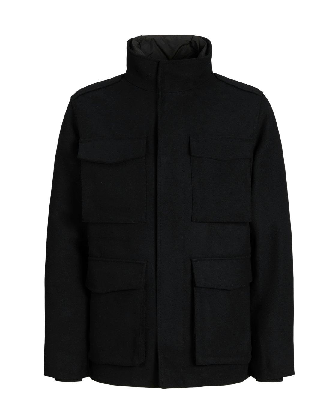 Chaqueta Jack&Jones Calex negra sin capucha para hombre