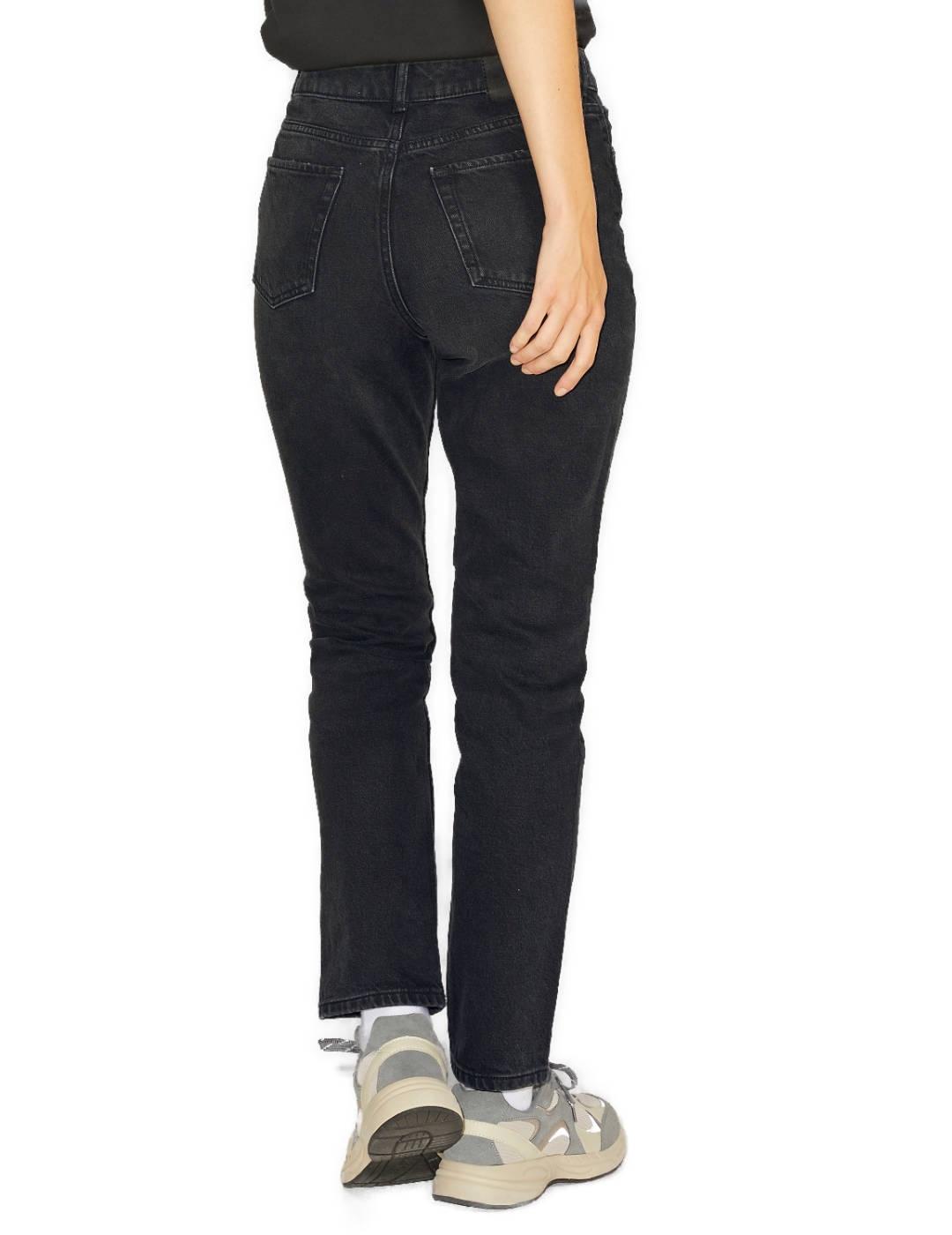 Pantalón vaquero JJXX Berlin Slim negro tiro alto para mujer