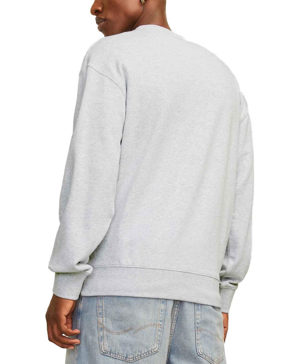 Sudadera Jack&Jones Change gris sin capucha para hombre