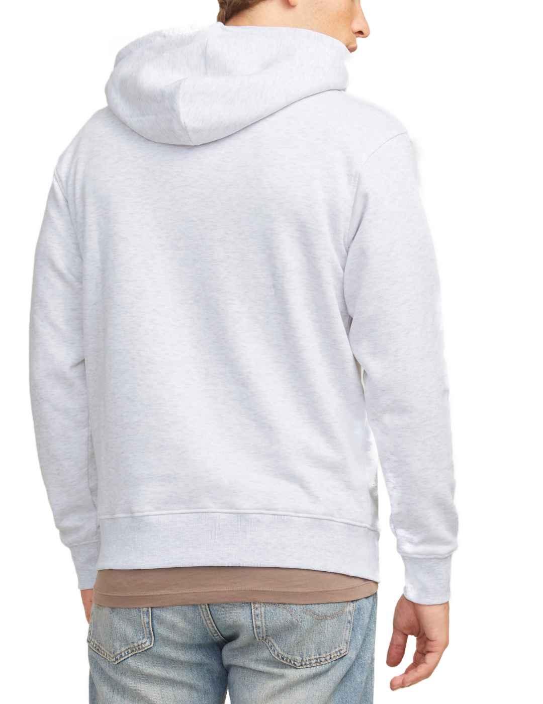 Sudadera Jack&Jones Esterbro gris son capucha para hombre